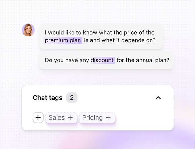 AI help desk in Text App for forex and cfd