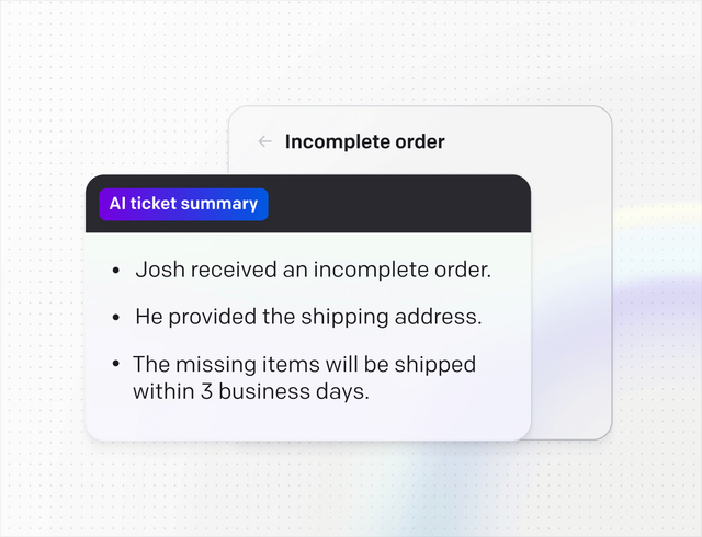 AI help desk in Text App for hr