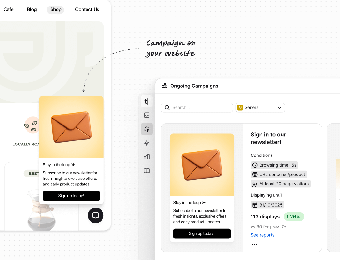 Powerful engagement campaigns in Text App for forex and cfd