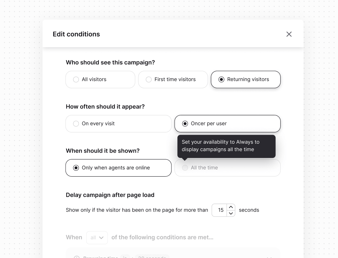 Engaging campaigns in Text App for logistics