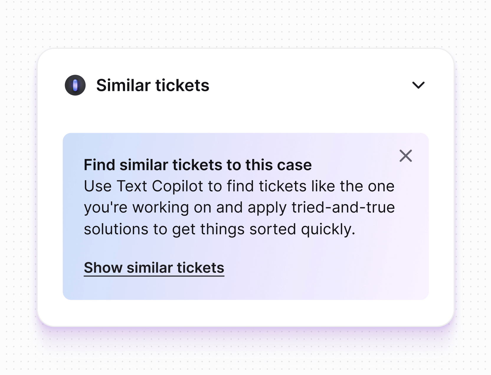 Text Intelligence in Text App for saas